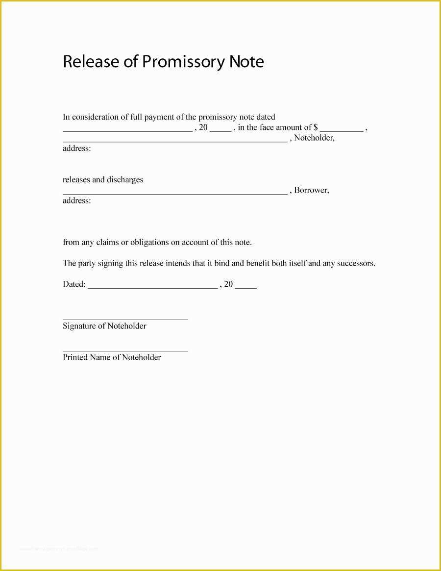 Promissory Note Free Template Download Of 11 Sample Promissory Notes ...