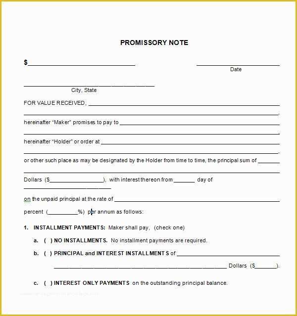 60 Promissory Note Free Template Download | Heritagechristiancollege