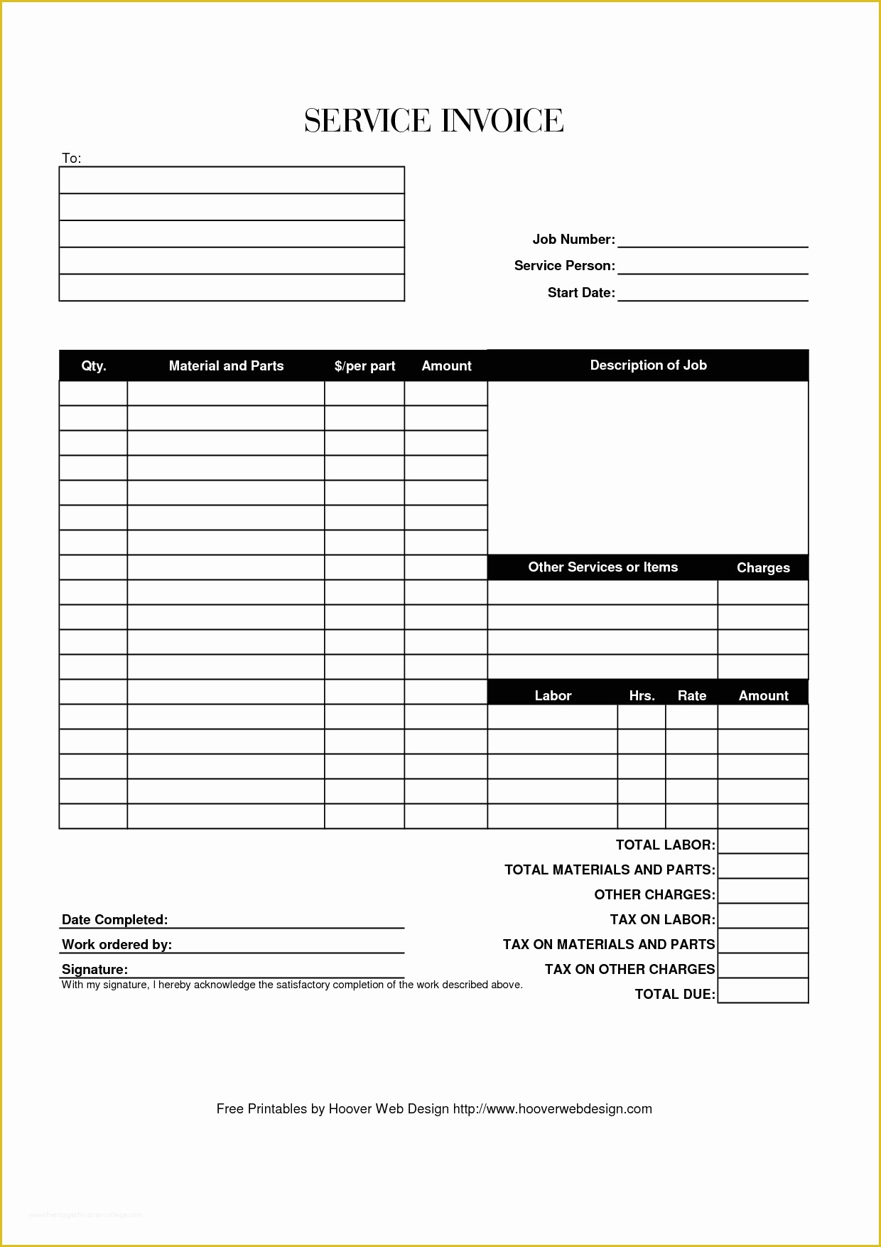 Receipt For Services Template Free Of Hoover Receipts Heritagechristiancollege