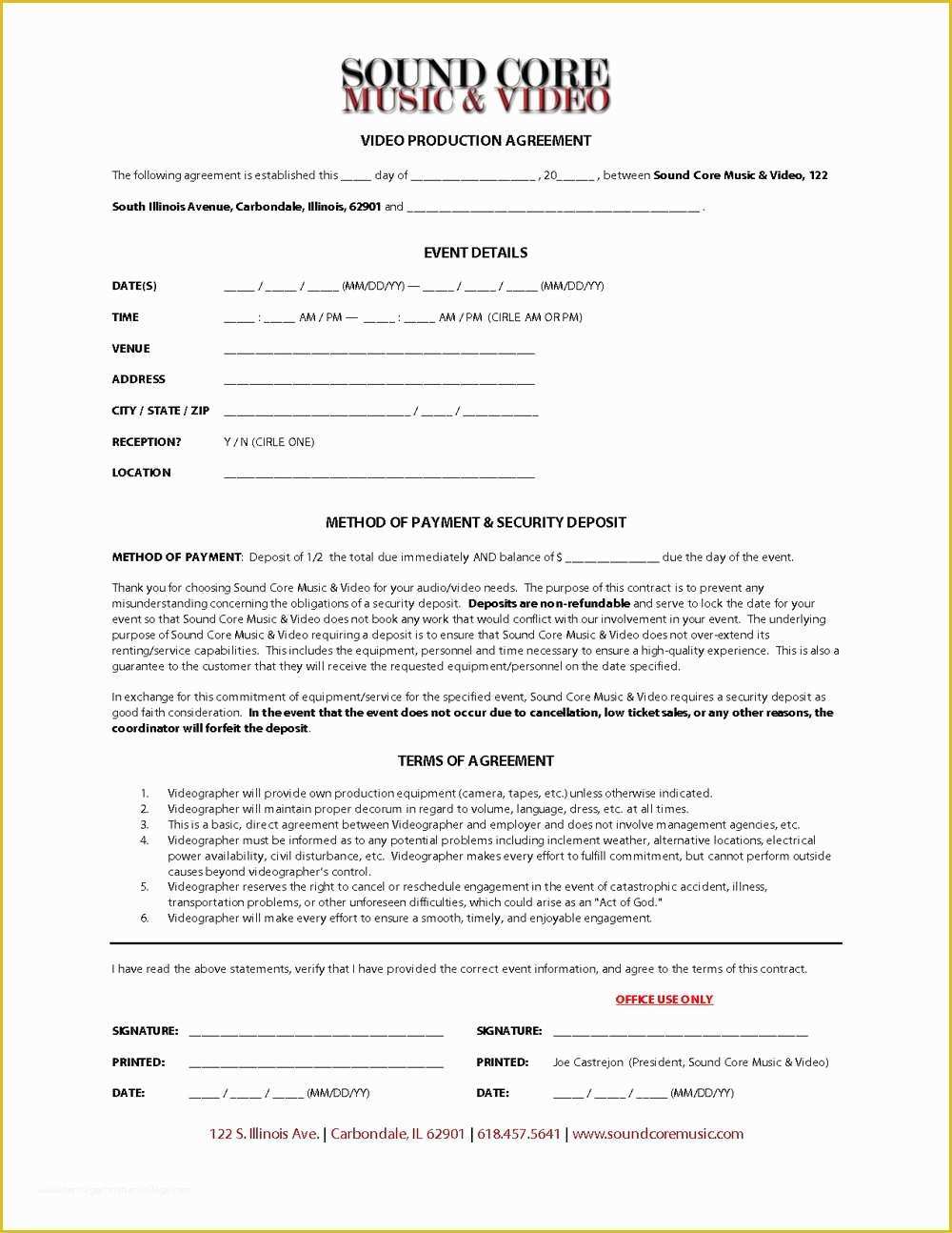 56 Record Label Contract Template Free Heritagechristiancollege