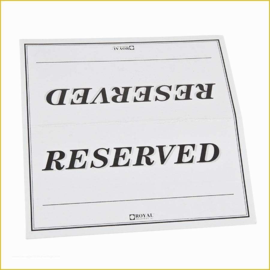 Reserved Parking Sign Template Free Of Free Printable Reserved Seating