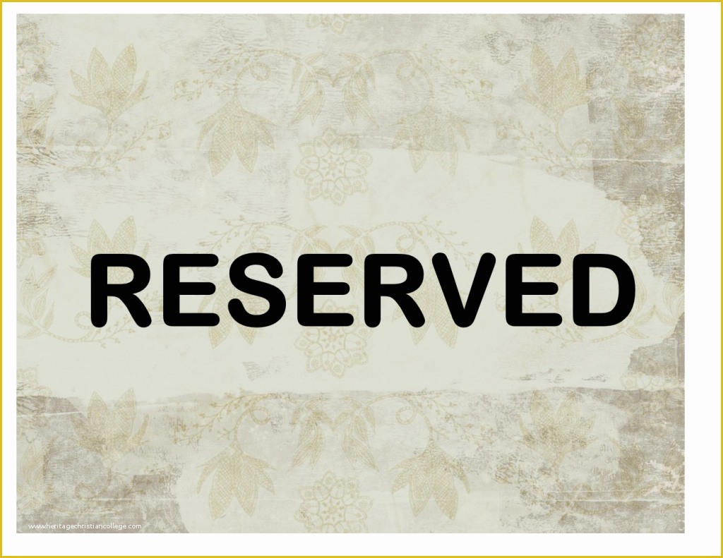 Reserved Parking Sign Template Free Of Reserved Sign Template Word Word 