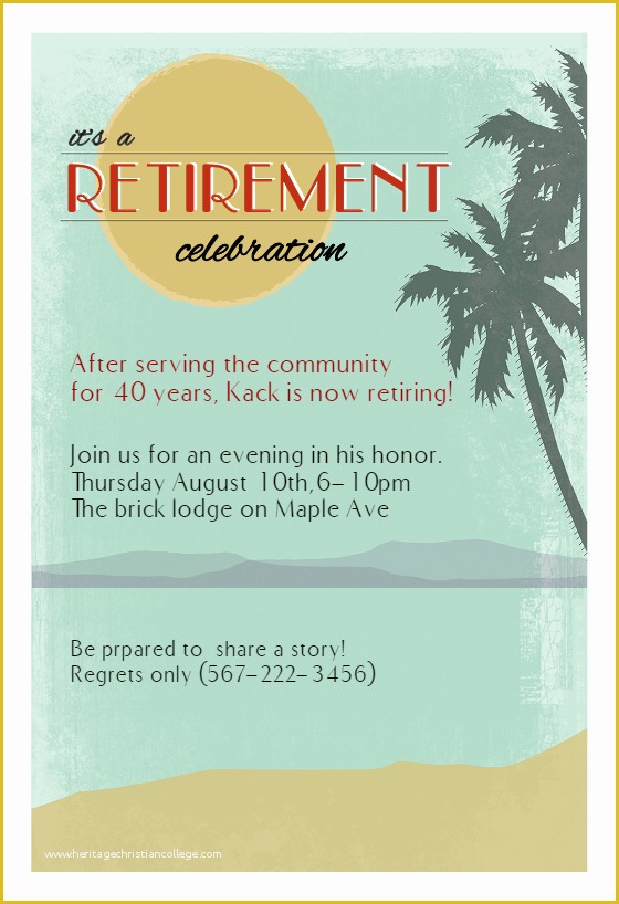  Retirement Invitation Template Free Download Of Its A Retirement 