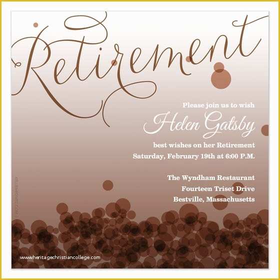  Retirement Invitation Templates Free Printable Of Retirement Card 