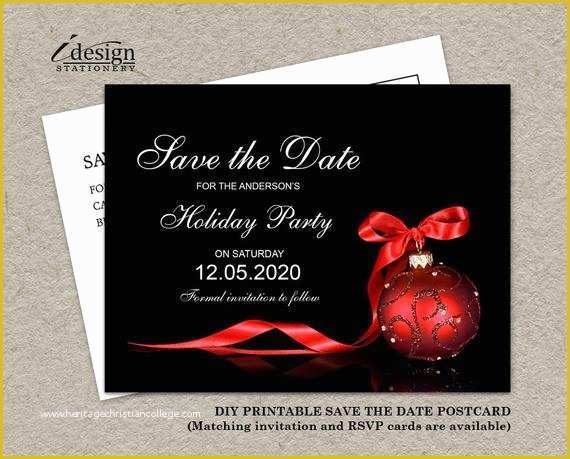 items-similar-to-diy-printable-christmas-save-the-date-postcards