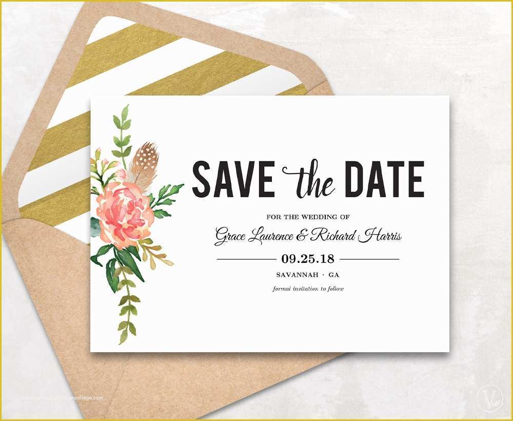 Facebook Save The Date Template