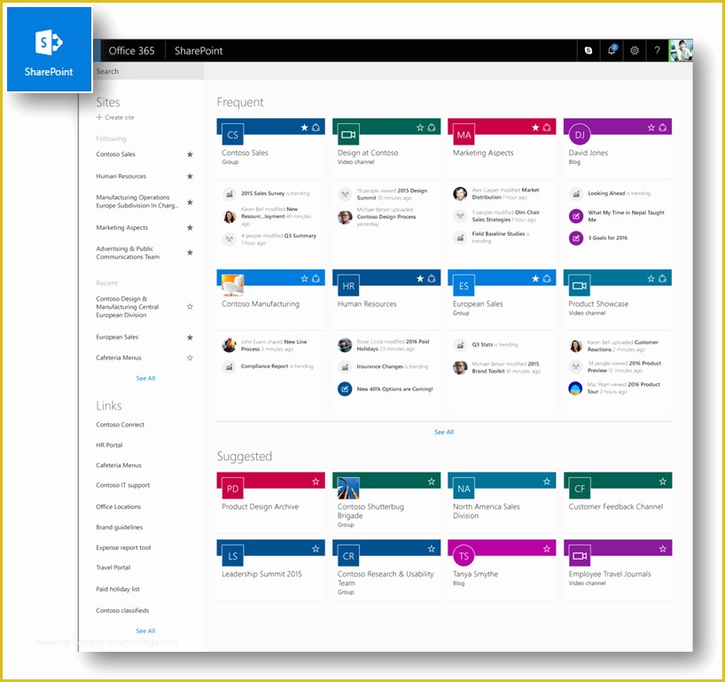 Sharepoint Online Intranet Templates Free Of Point—the Mobile and ...