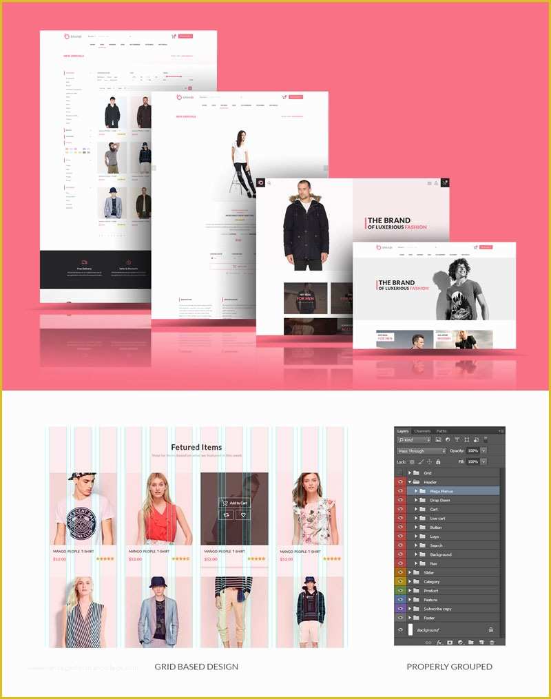 Shopping Cart Template Free Download Of Brand Fashion Store Shopping 