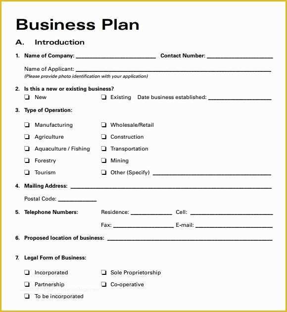 Short Business Plan Template Free Of Short Business Plan Template 2018 