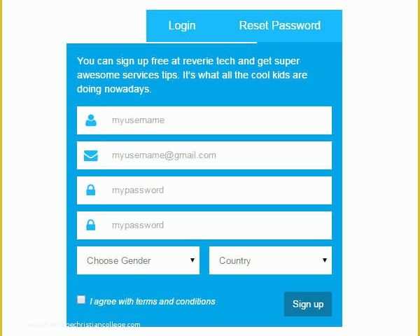 54 Sign Up Form Template HTML Css Free Download Heritagechristiancollege