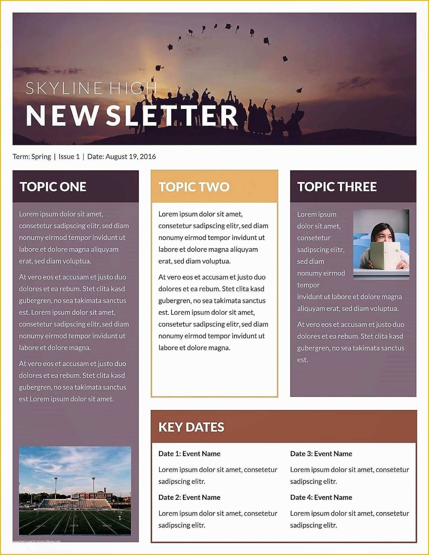 Simple Newsletter Templates Free Of Microsoft Newsletter Templates