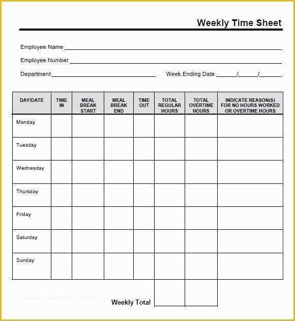 Simple Timesheet Template Free Of Monthly Timesheet Excel Free Download ...