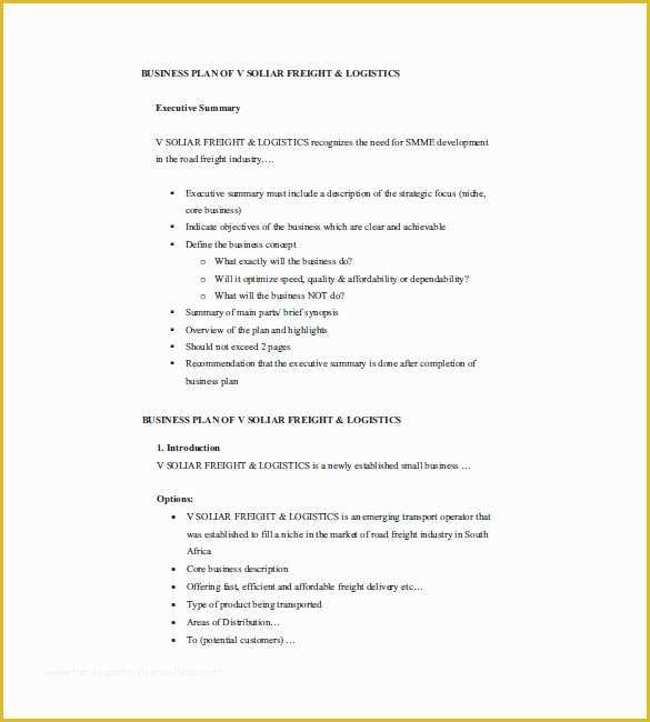 Small Business Plan Template Free Of 22 Small Business Plan Template 