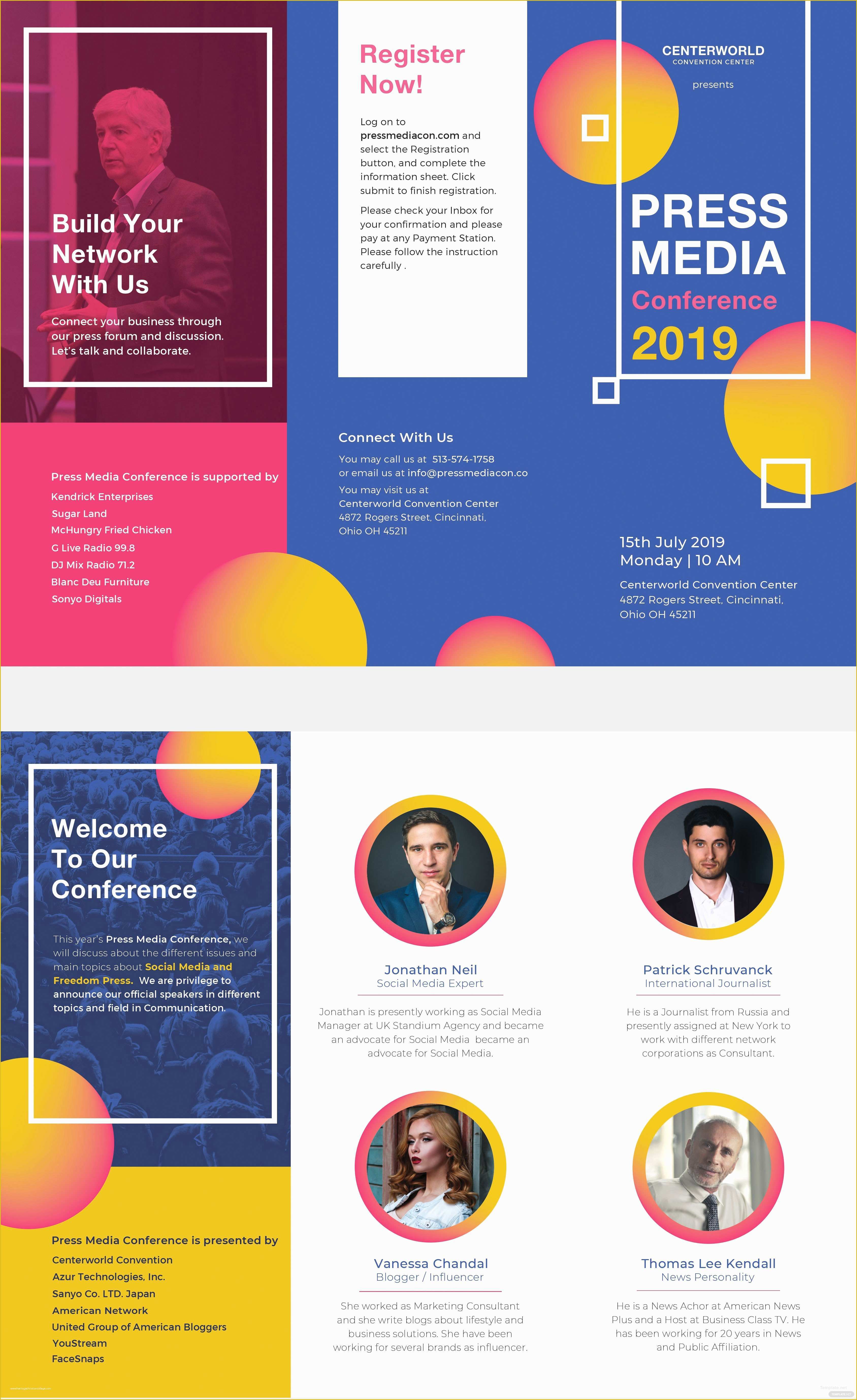  Software Company Brochure Templates Free Download Of Free Conference 