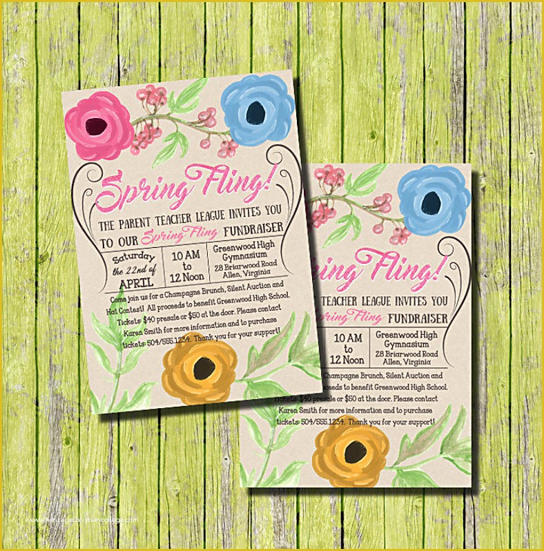 Spring Invitation Templates Free Of 11 Spring Invitation Designs Templates Psd Ai 