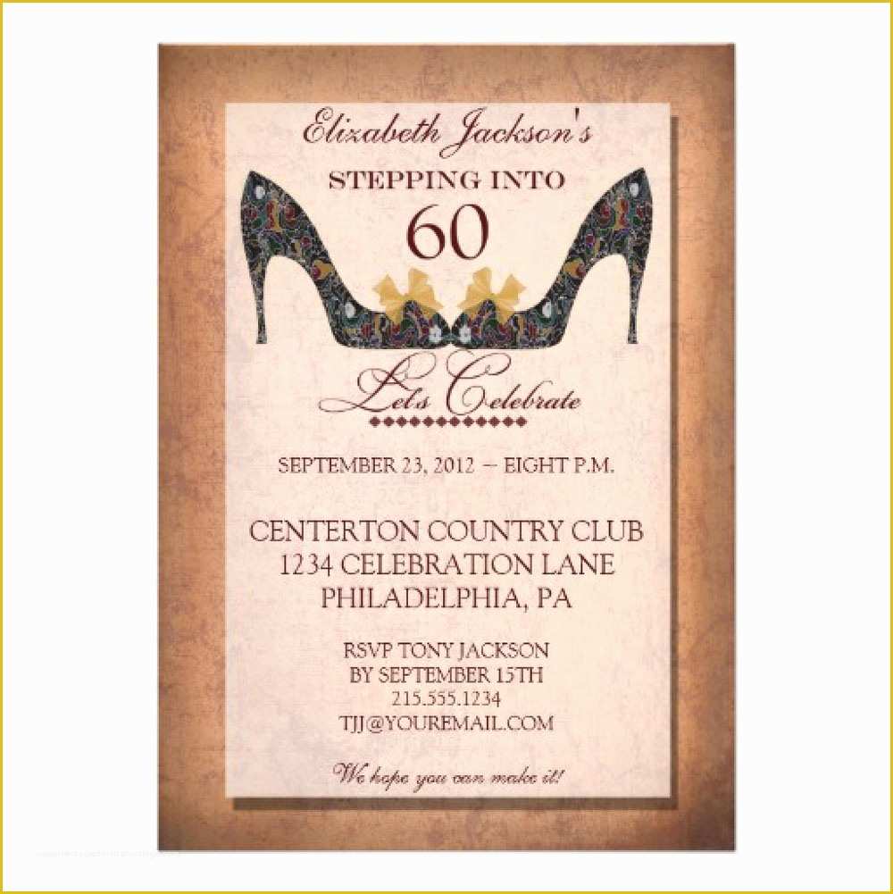 Surprise 60th Birthday Invitation Templates Free Of 20 Ideas 60th 