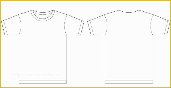 T Shirt Design Template Free Download Of Blank Tshirt Template Front ...