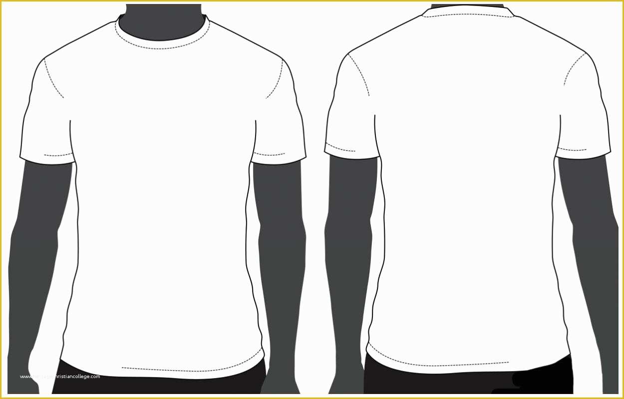 T Shirt Template Vector Free Download Of T Shirt Template Blank · Free
