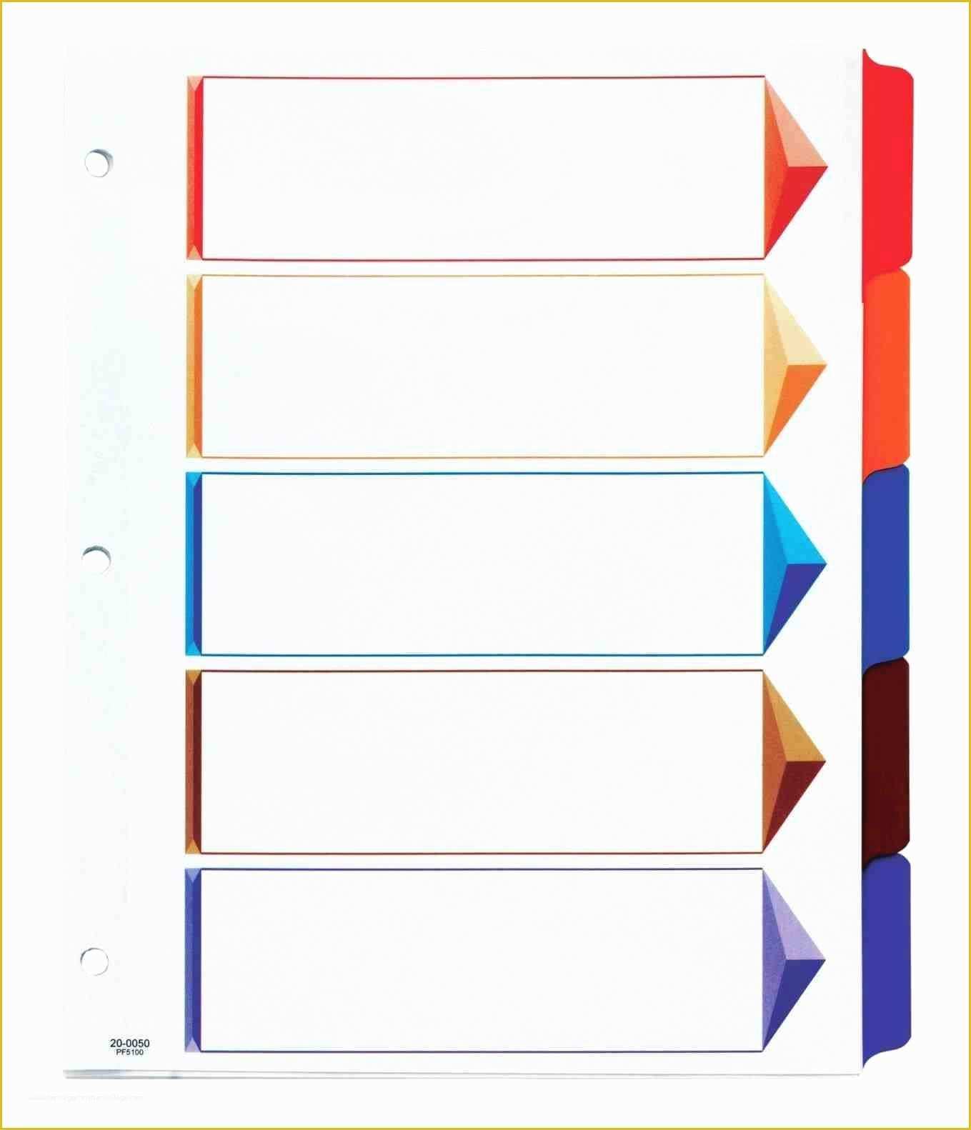 Printable Tabs For Dividers