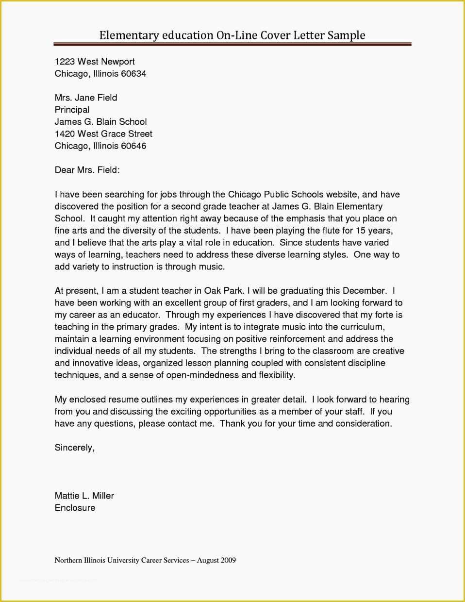 cover letter template to become a teacher