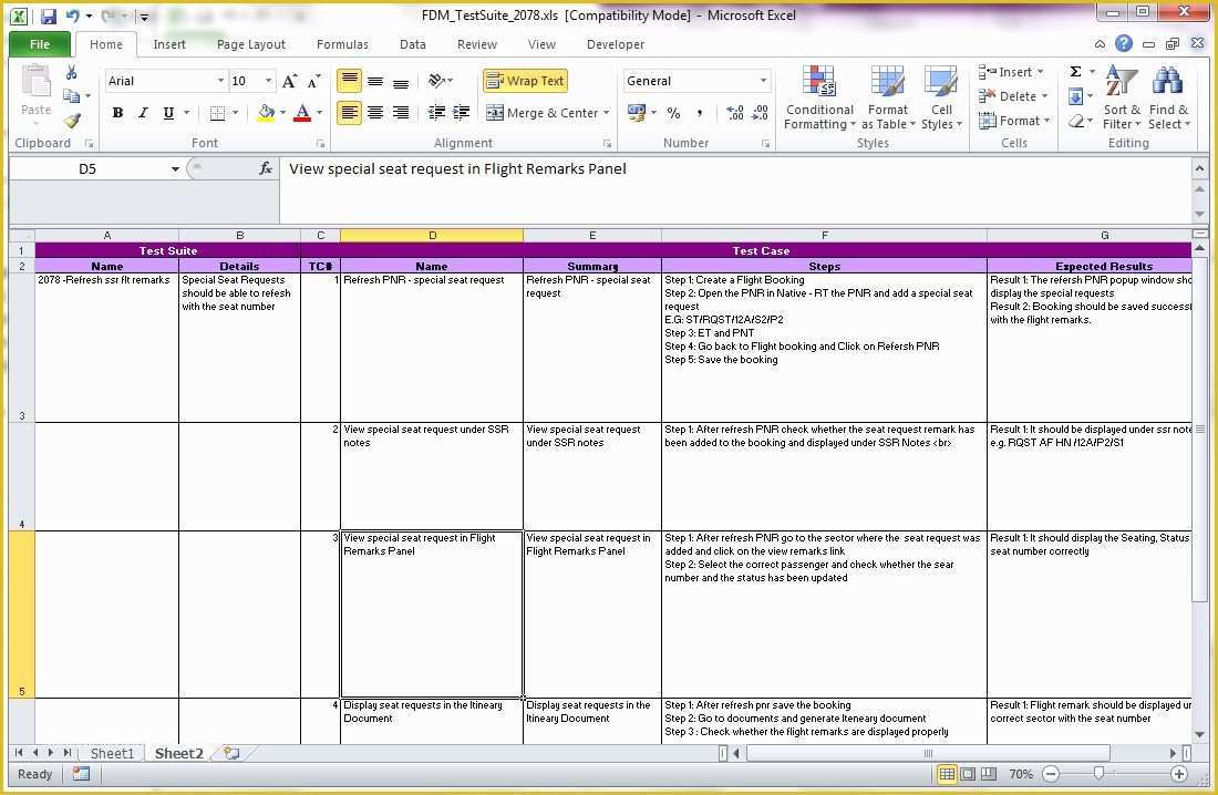  Test Case Template Excel Free Download Of 10 Useful Test Case Templates 