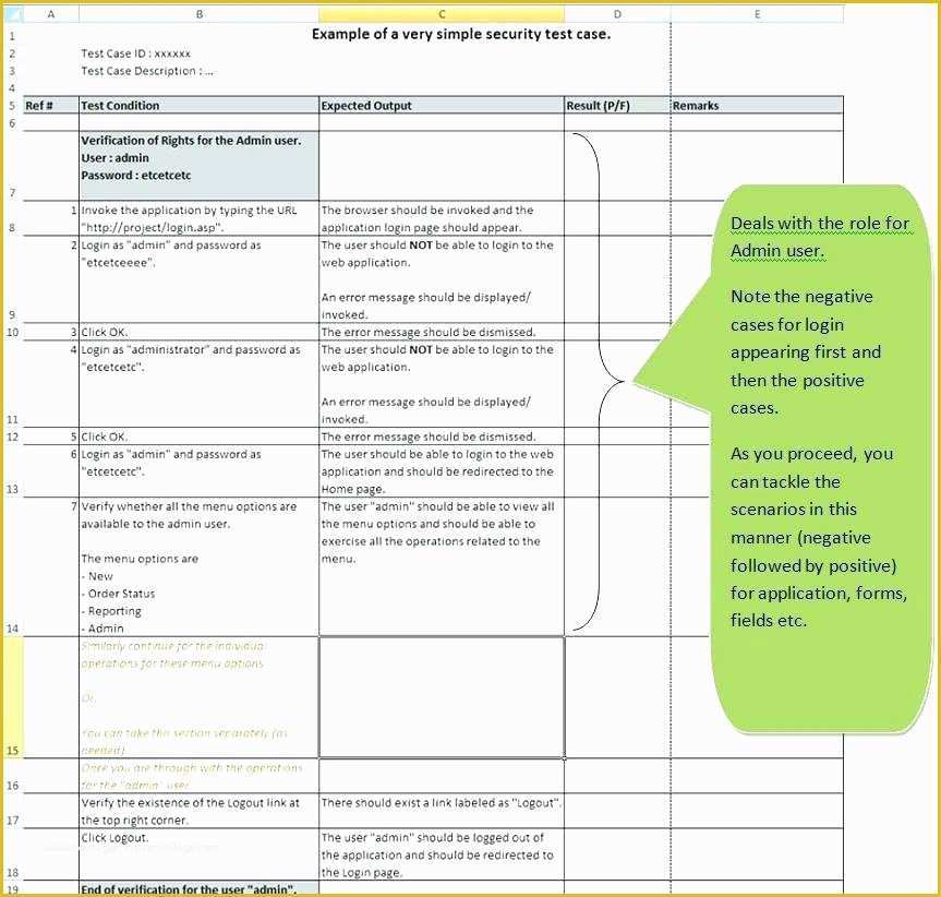 Test Case Template Excel Free Download Of Test Scenario Template Excel Download B0c50 