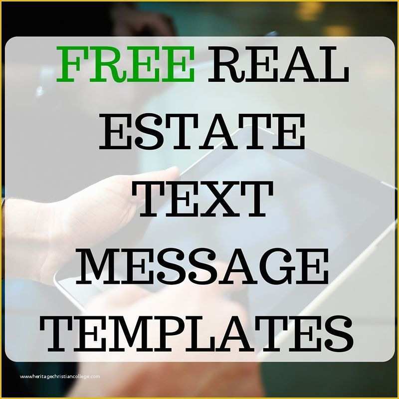 Text Message Templates