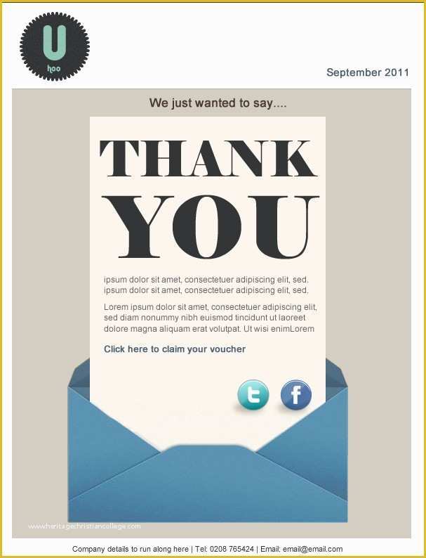 Thank You Flyer Template Free