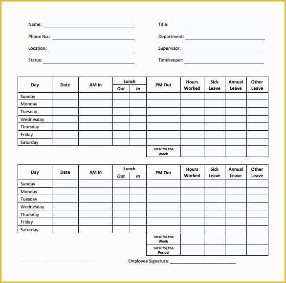 Timesheet Template Download Printable Pdf Templateroller Images
