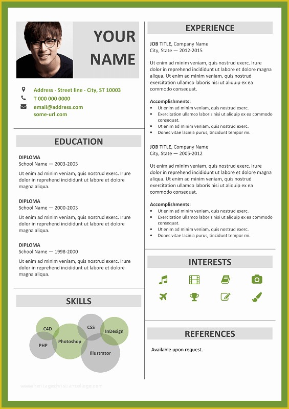 Two Column Resume Template Word Free Of 100 Free Resume Templates Psd 