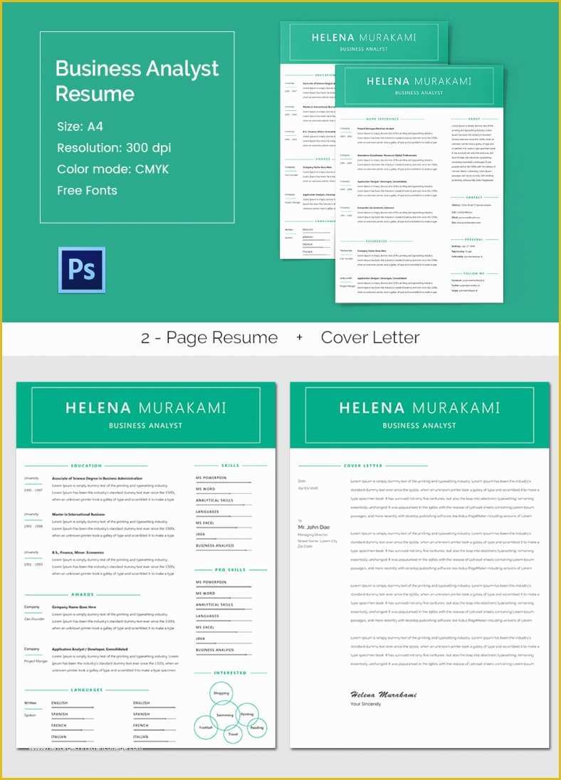  Two Column Resume Template Free Download 