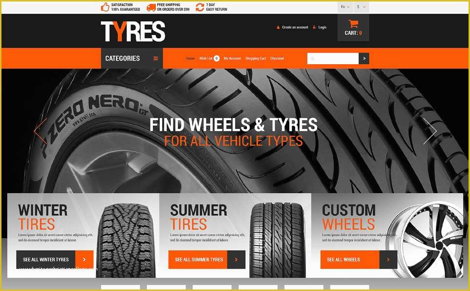  Tyre Website Template Free Download Of Wheels And Tyres Opencart 