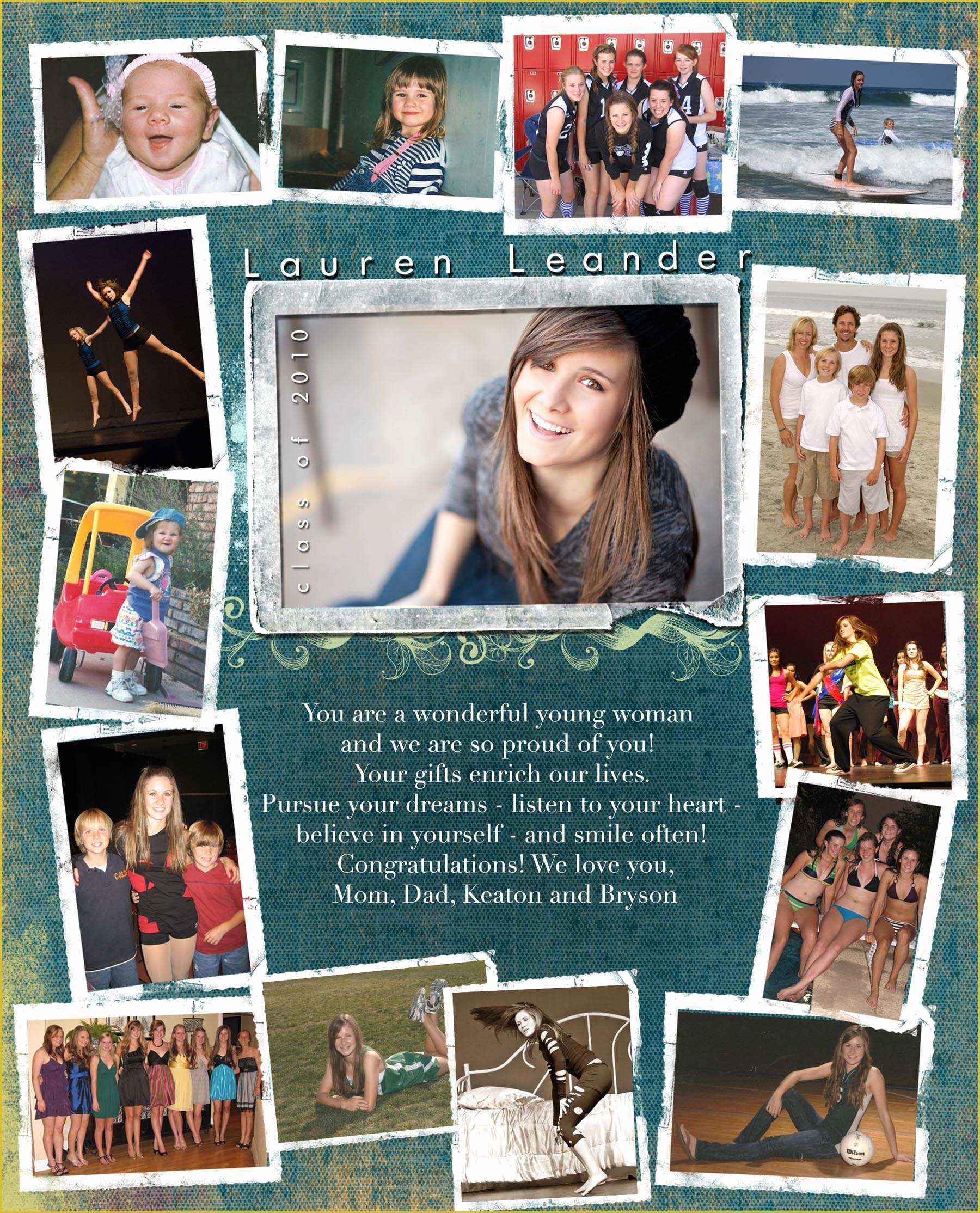 Yearbook Dedication Page Template Free Of 8 Best Of Yearbook Ad Layout 