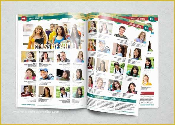 Yearbook Templates Free Download Of Yearbook Template Design Vol 1 by