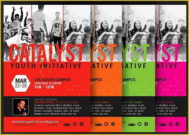 Youth Group Flyer Template Free Of Catalyst Youth Summit Flyer Template Mark and Youth